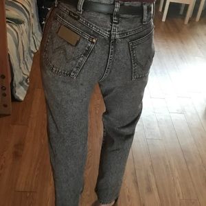 Vintage acid wash wranglers